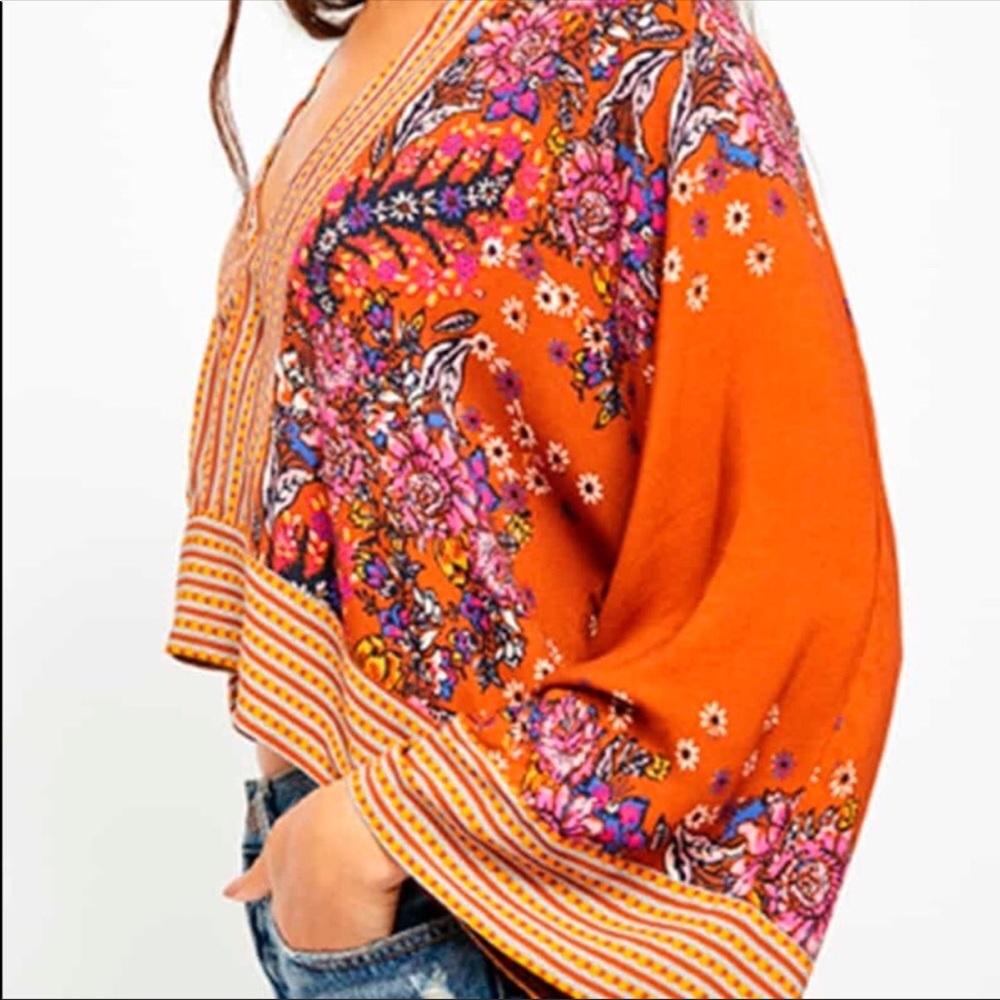 NWT Free People Mix n Match Rust Top Small - Picture 8 of 9